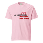 My Heart Stops Unisex garment-dyed heavyweight t-shirt