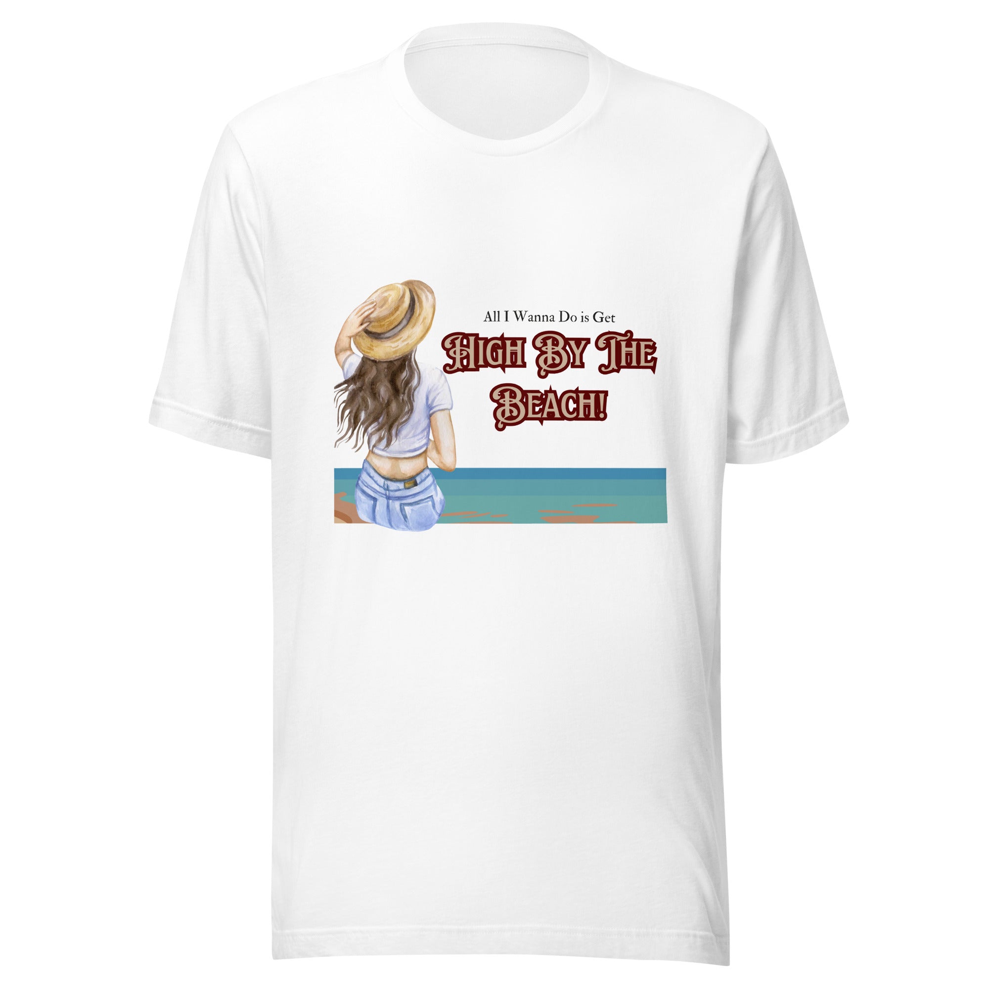 High by the beach Unisex lightweight t-shirt